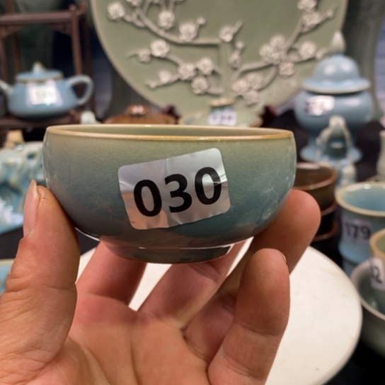 杯子原铲釉原产地汝瓷精品