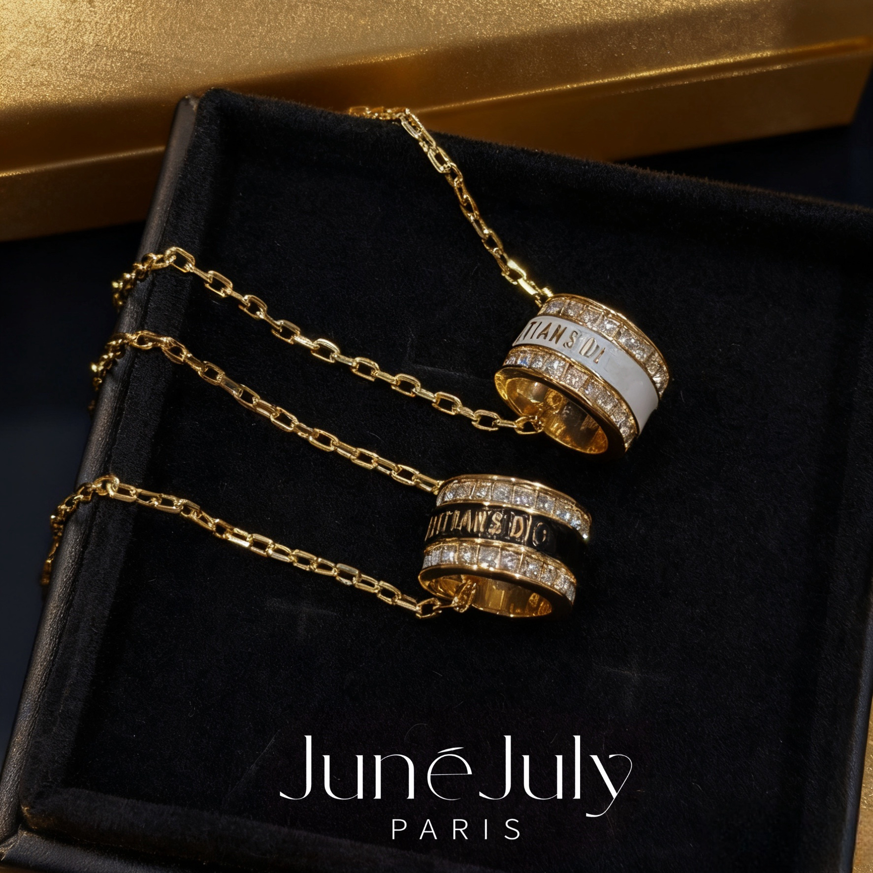 铜合金项链 JuneJuly自然轻奢简约暗夜款项链