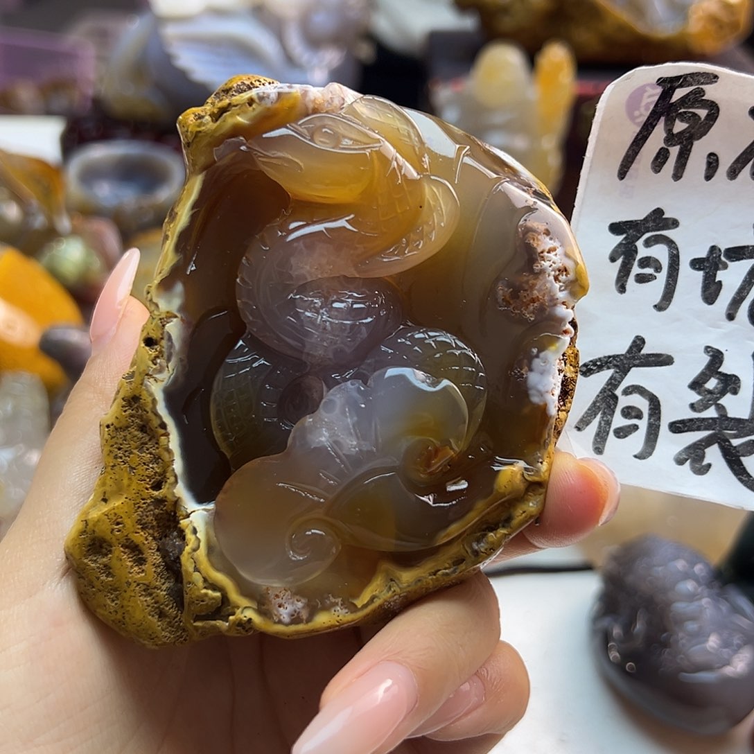 玛瑙/玉髓合金颈饰