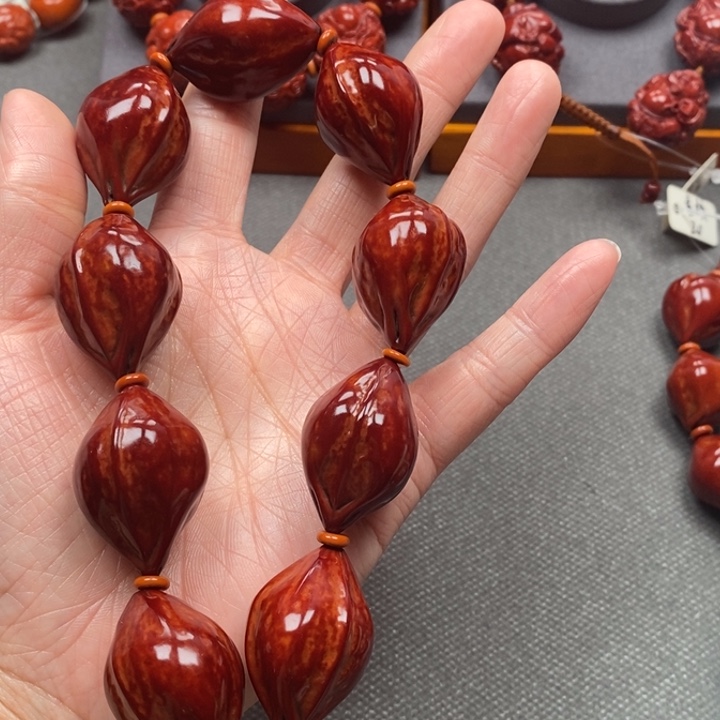 爷***调吊坠橄榄核素核大尺