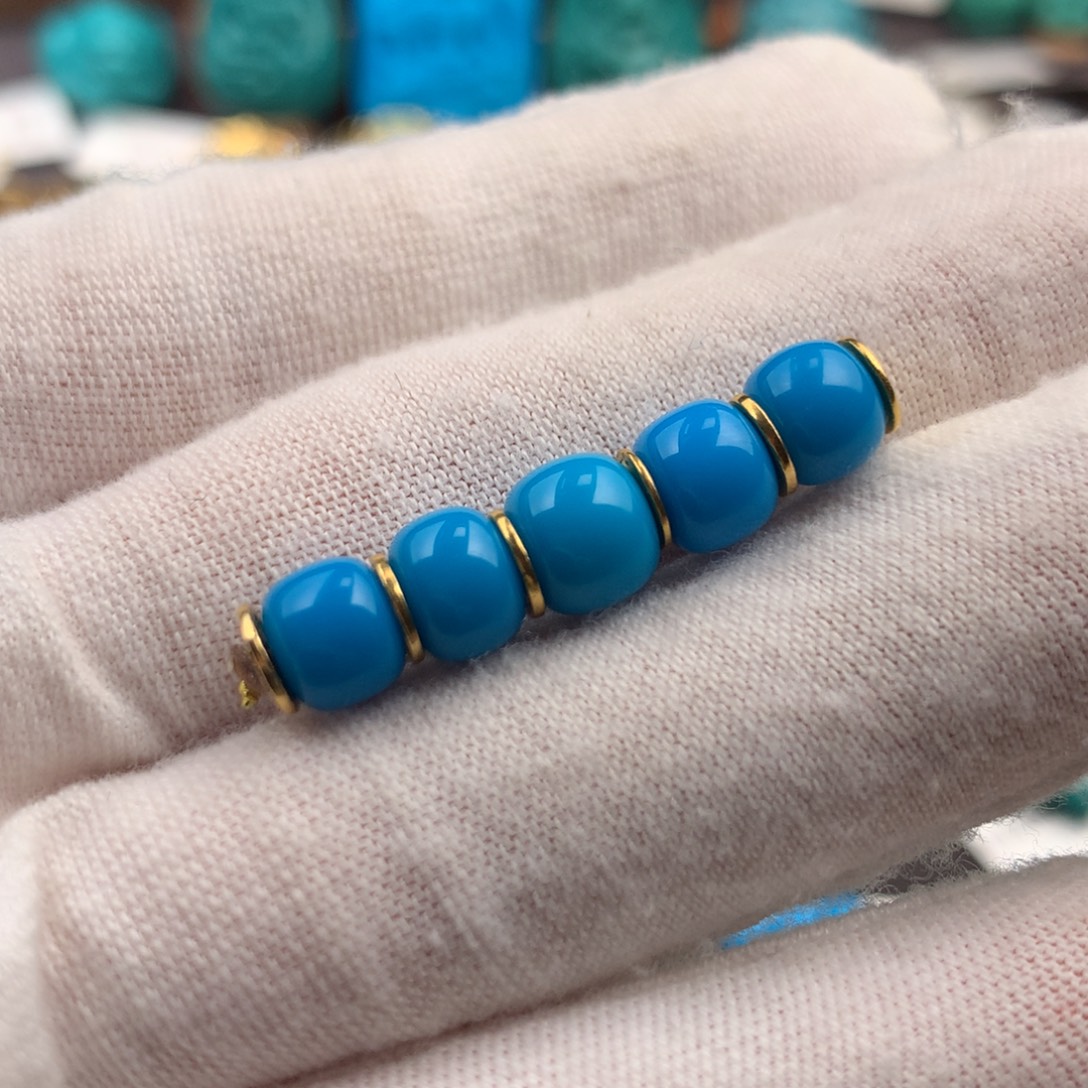 绿松石未镶嵌绿松石6+7mm