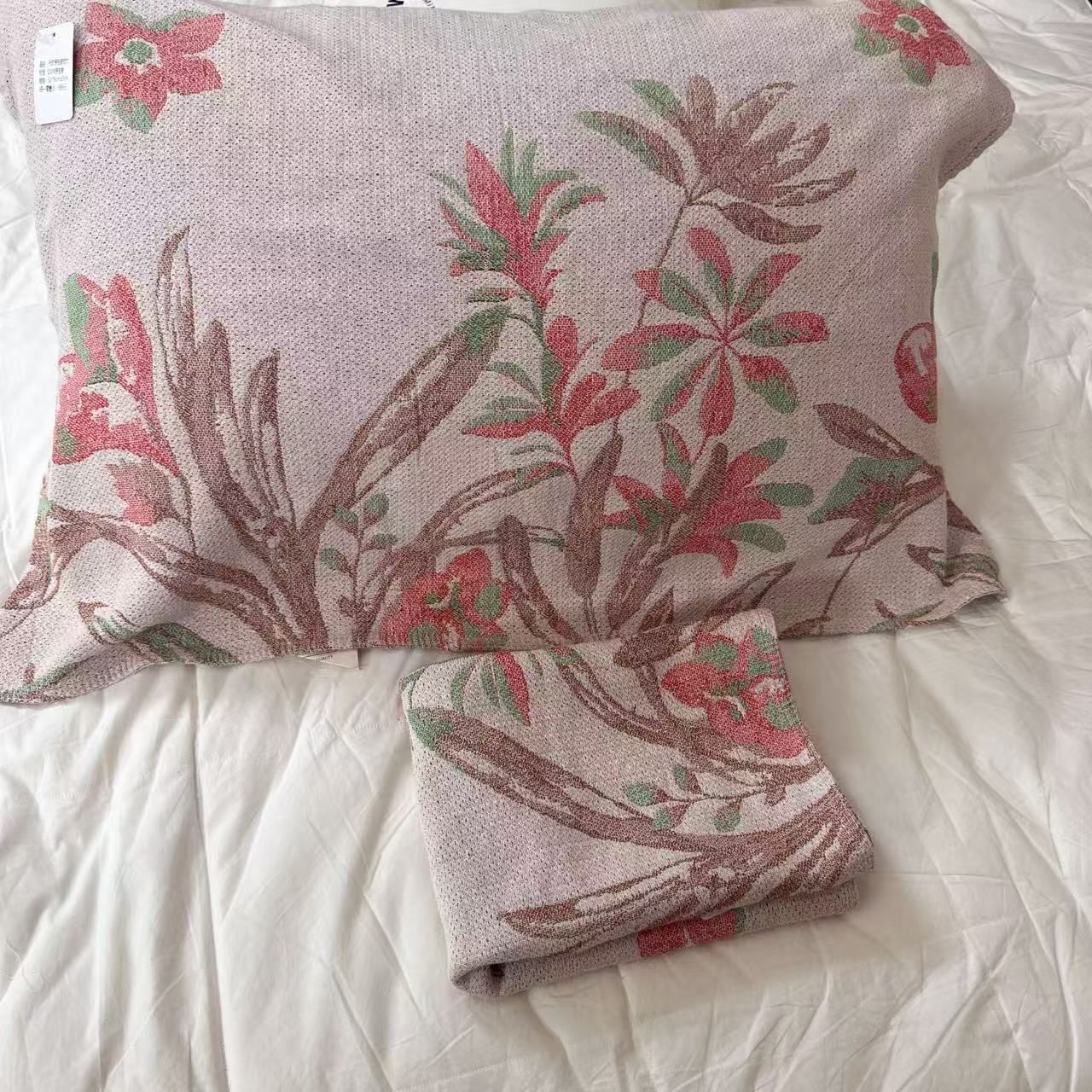 【春晓-棕】52*78cm高密枕巾柔软高档透气（一对装）