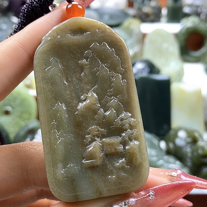 和田玉颈饰未镶嵌