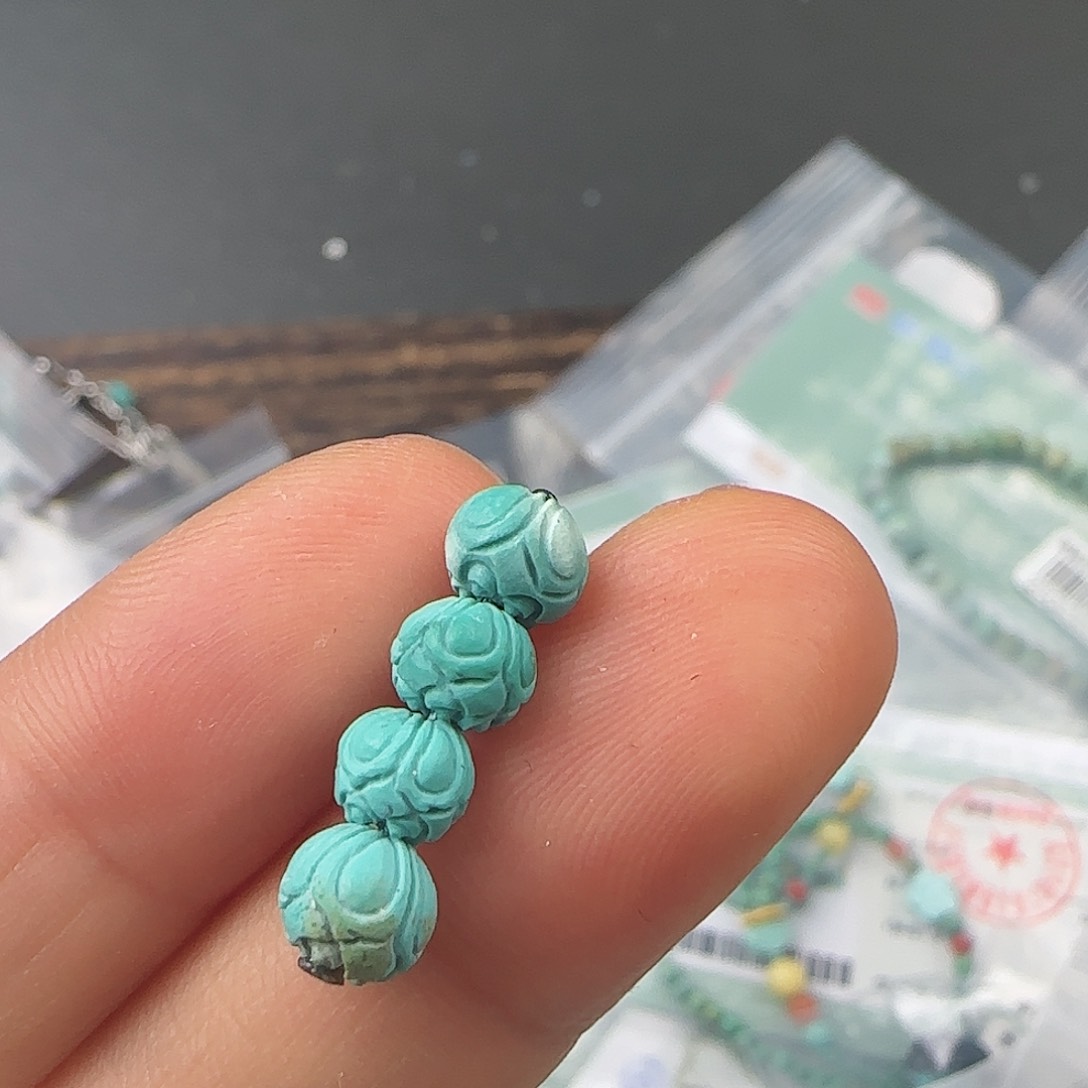绿松石珠宝半成品未镶嵌