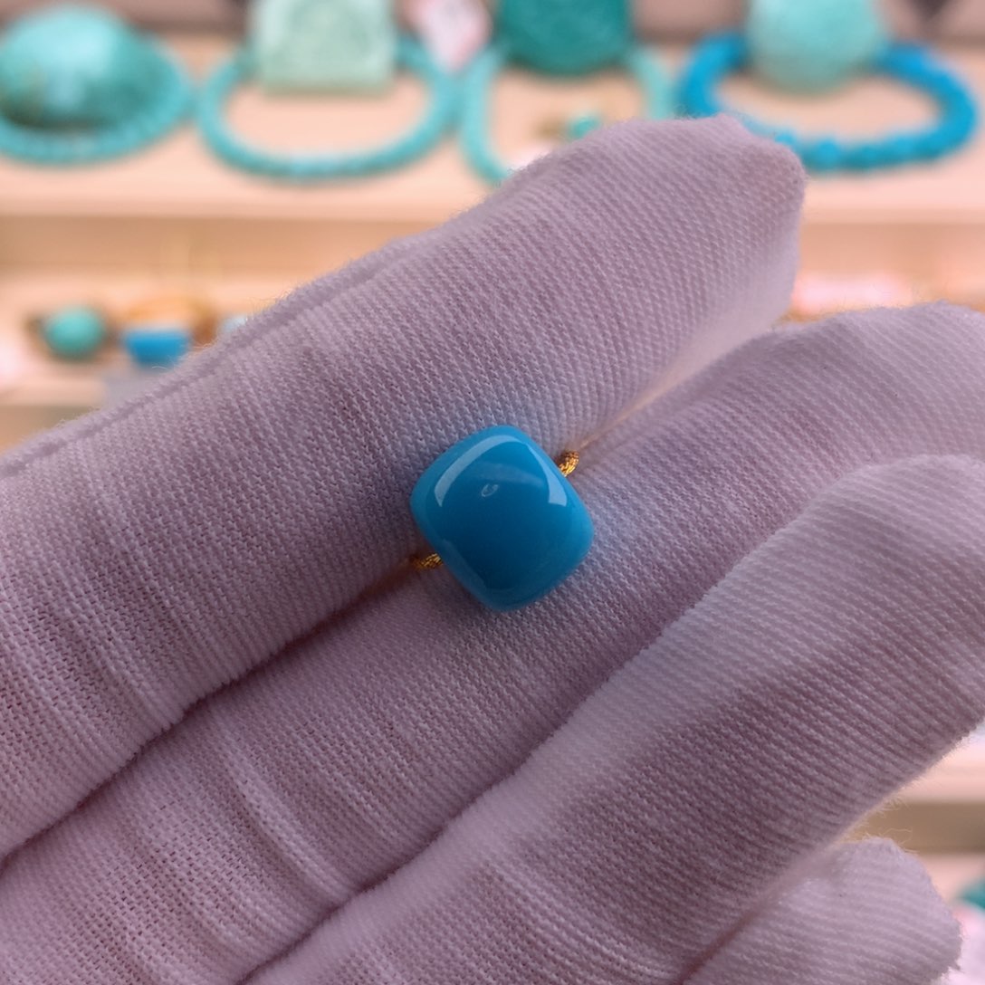 绿松石珠宝奇石未镶嵌10.4-8.6