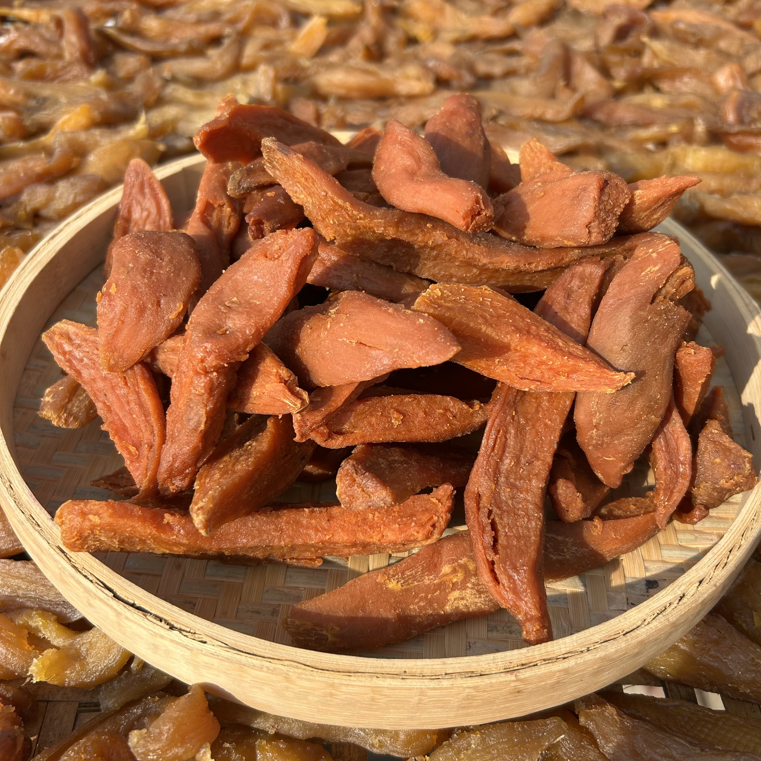 （红番薯）江西赣州盘古山新鲜红番薯晾晒的原味低脂代餐红薯干