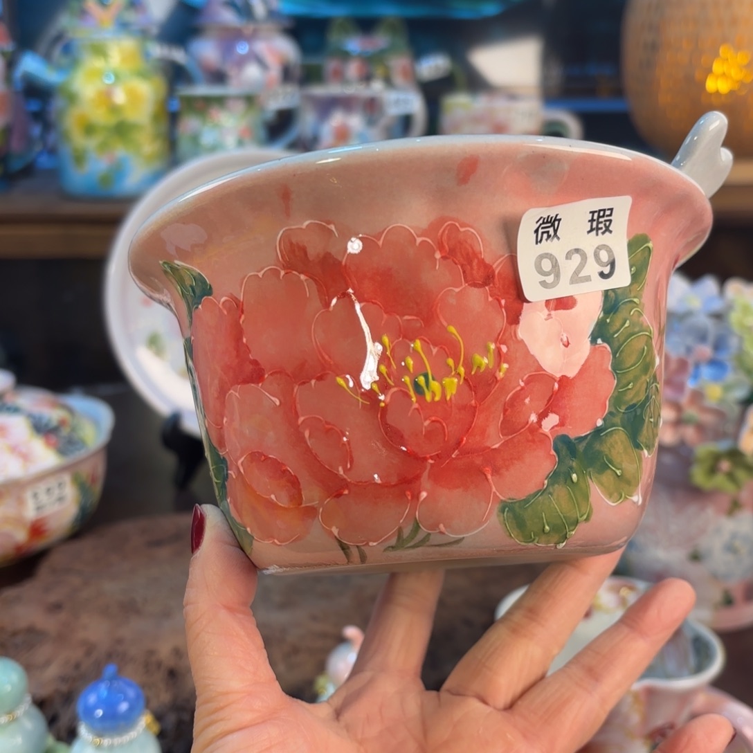 景德镇手绘高温釉下彩陶瓷茶具