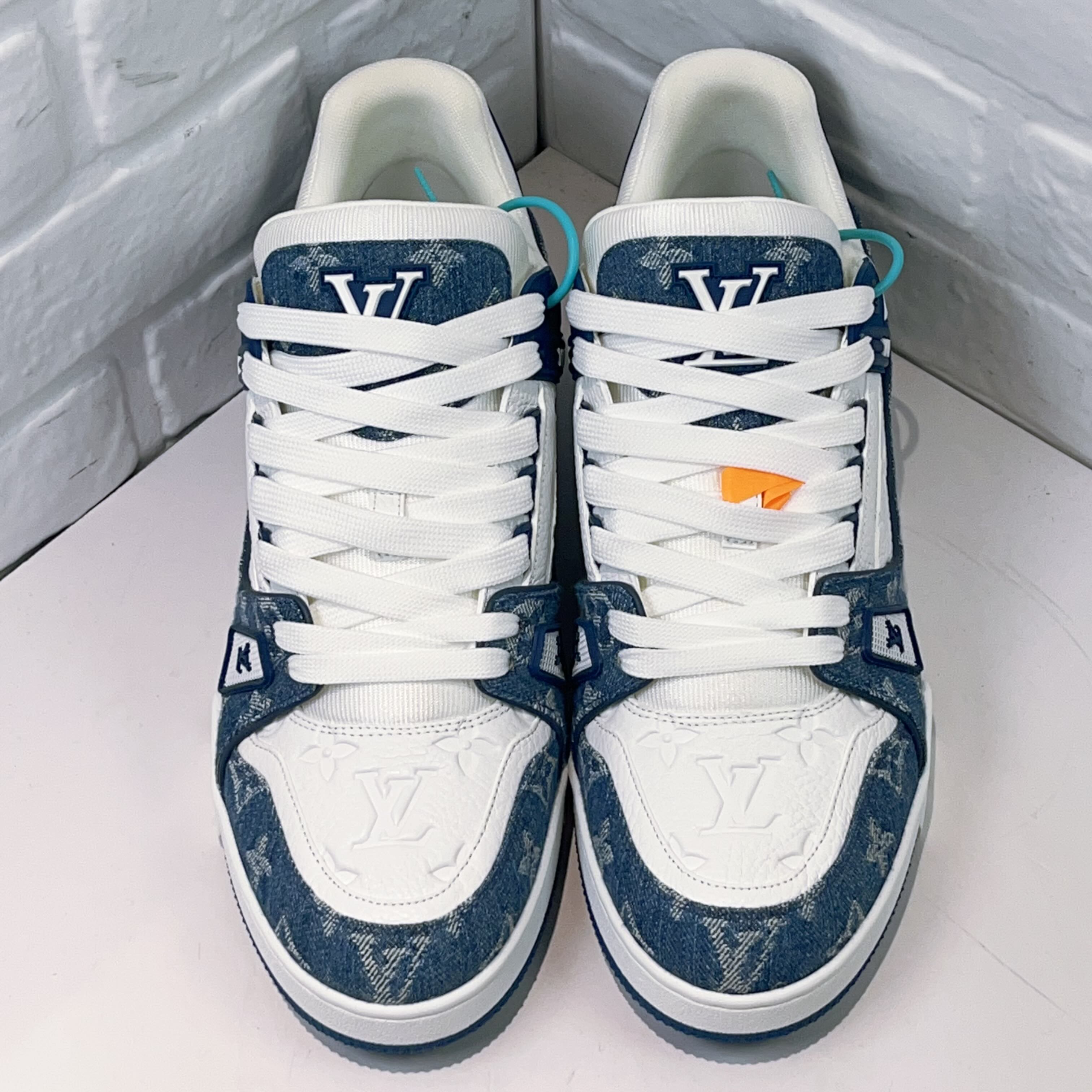 99新 LouisVuitton/路易威登  trainer 白蓝牛仔 