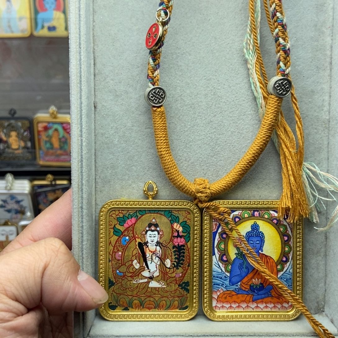 熹***途吊坠纯手绘药师虚空