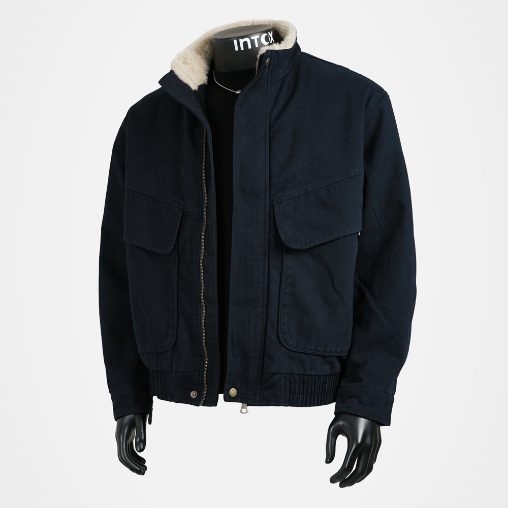 INTOX丨美式复古夹克男士立领棉服冬季加厚保暖宽松加绒纯棉外套