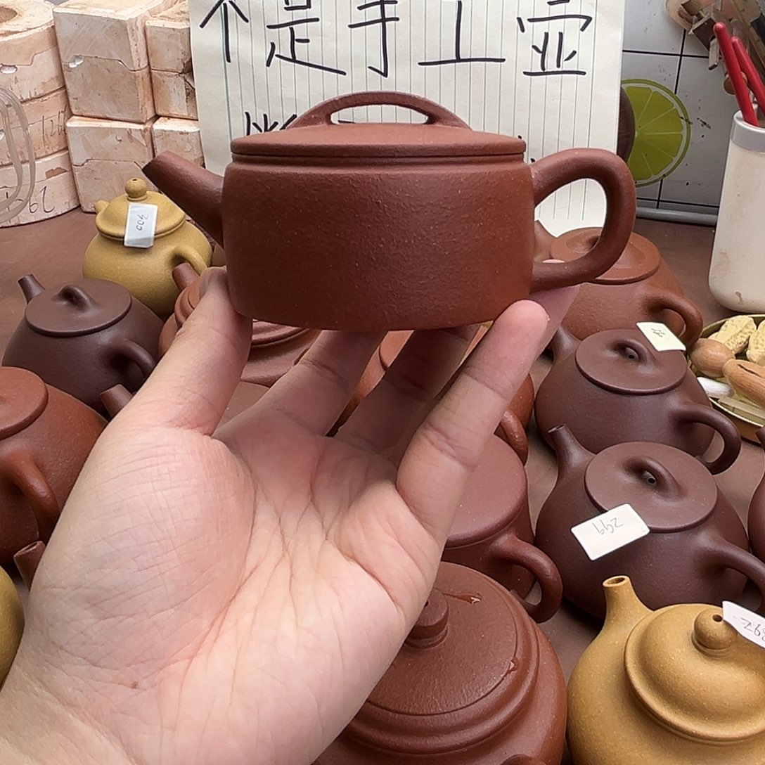 茶壶紫砂红降坡小汉瓦