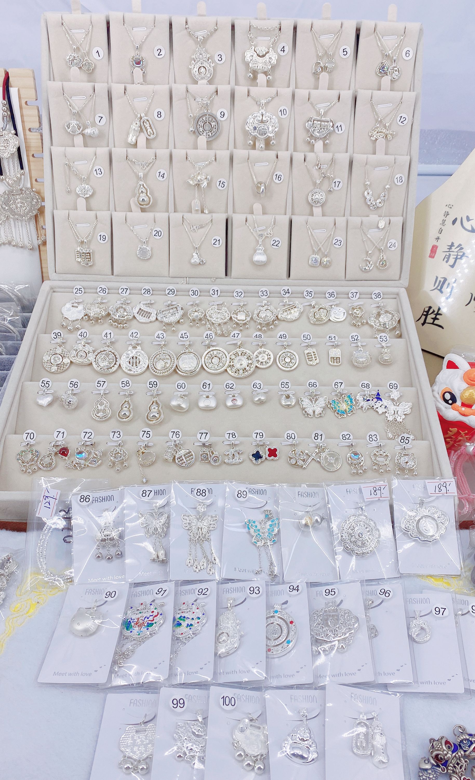 吊坠足银 足银吊坠足银项链足银纯银编织定制情侣轻奢高端礼物