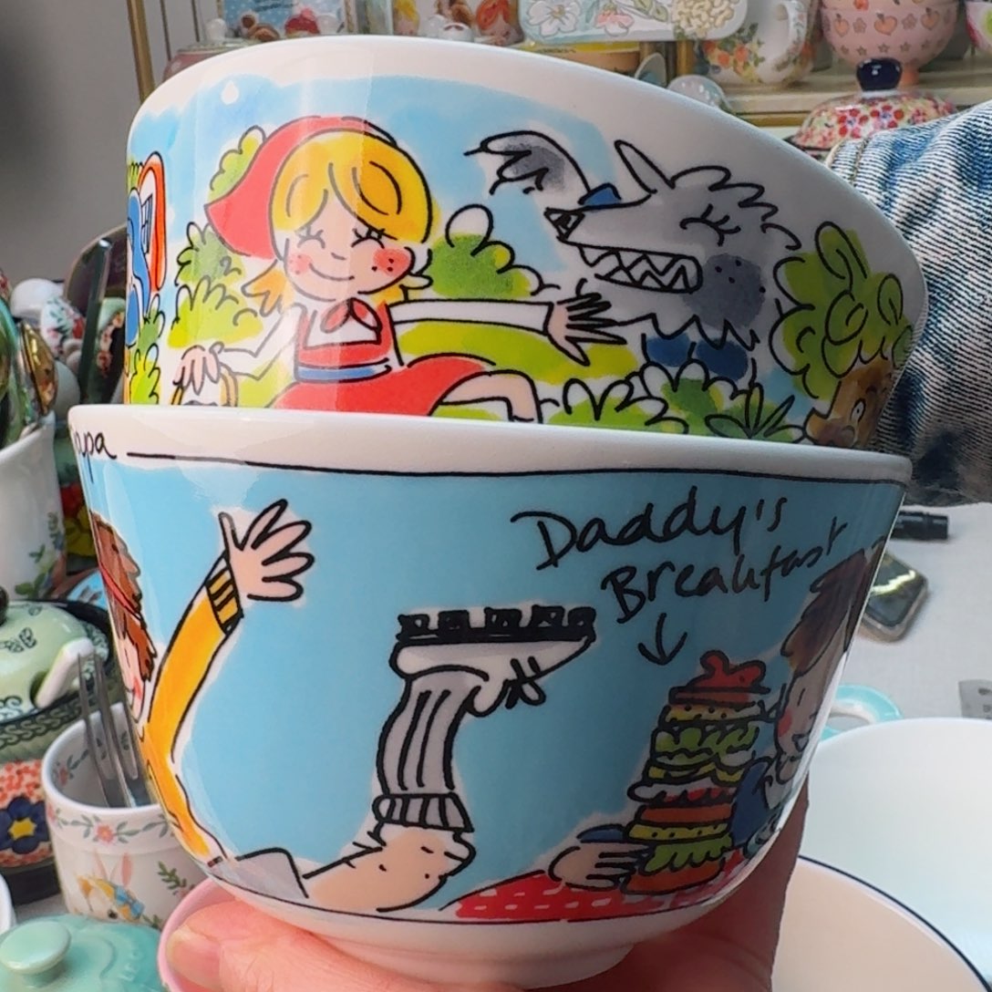 陶瓷荷兰太太5.7英寸碗两只看图