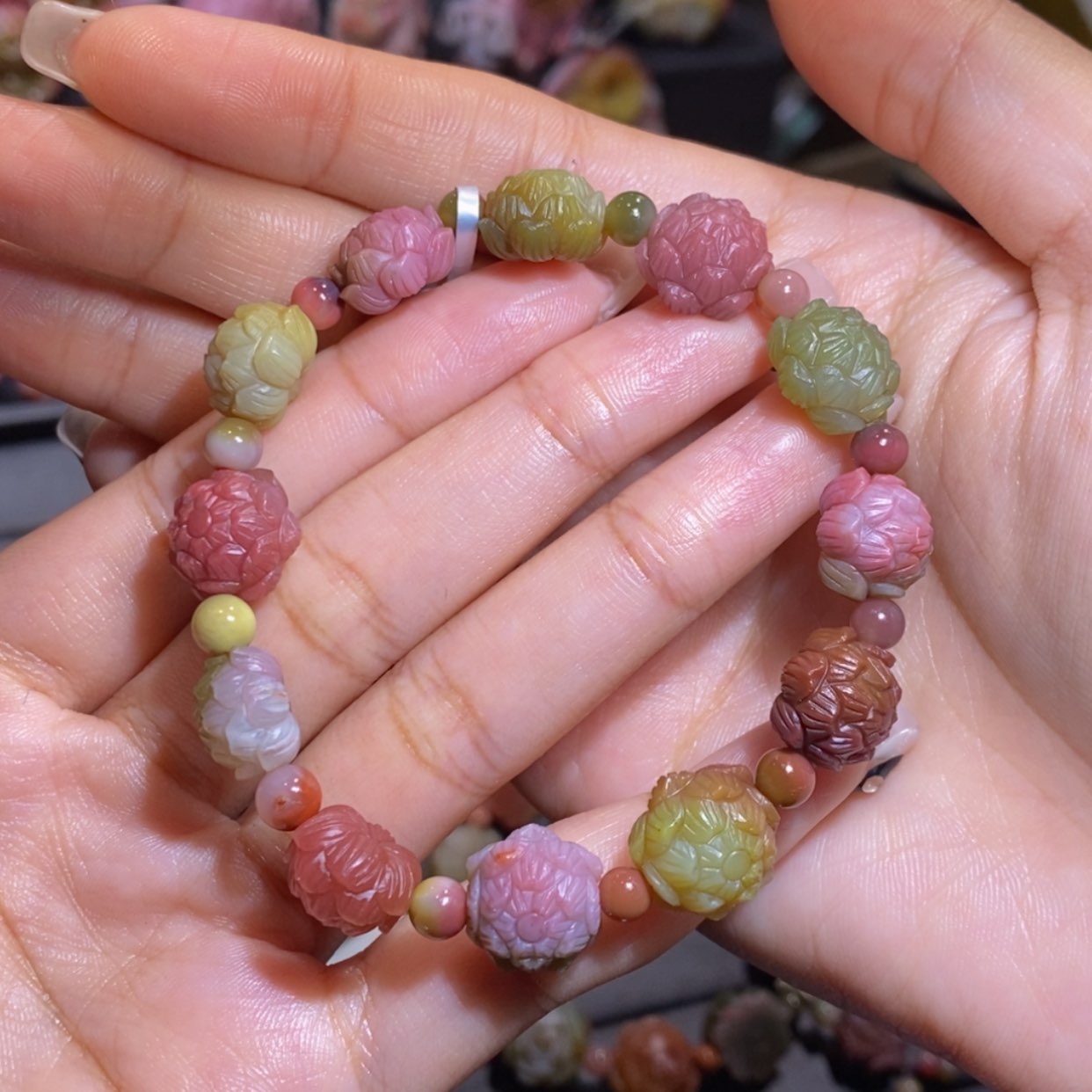 【闪购商品】玛瑙/玉髓手串未镶嵌五***境盐源玛瑙