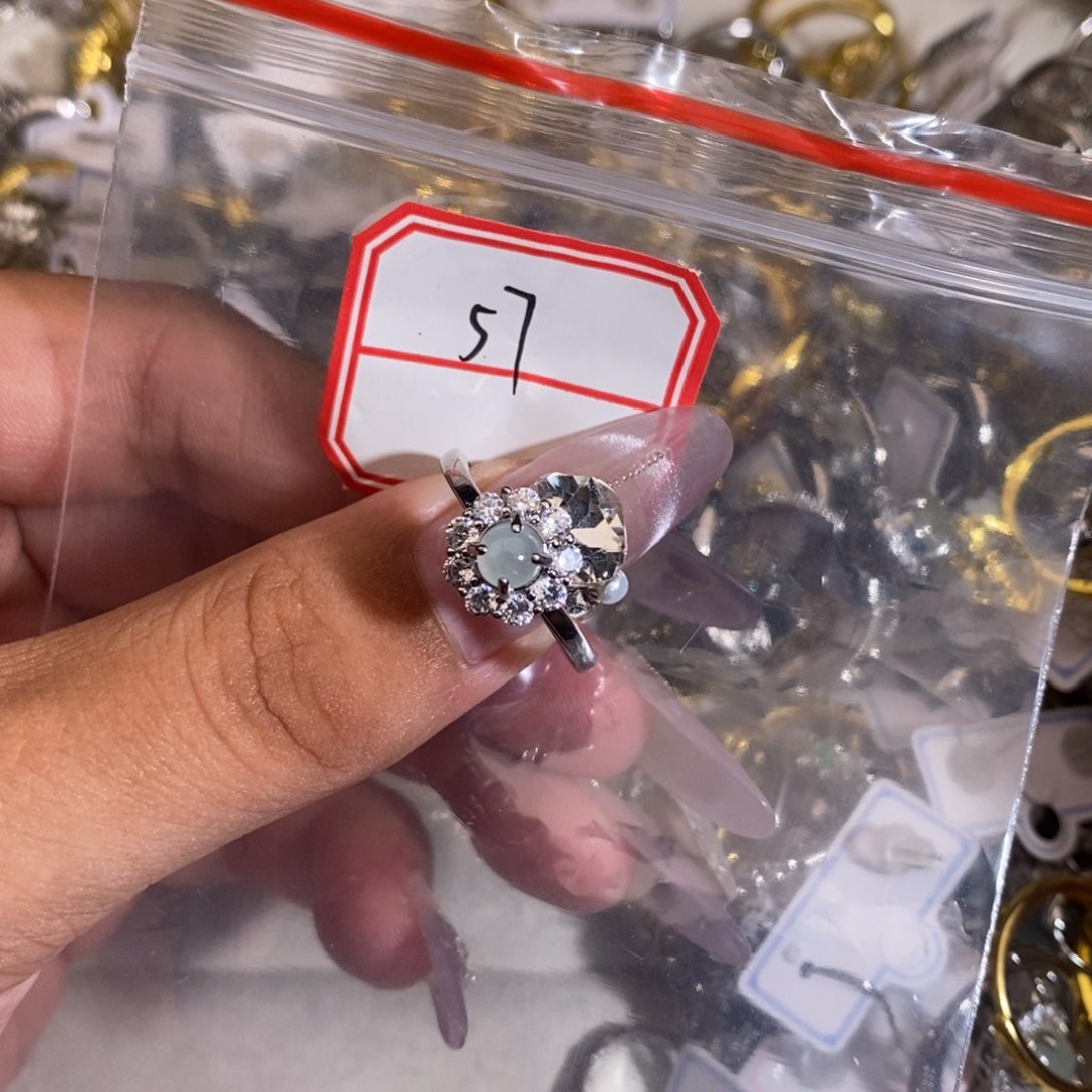 翡翠戒指合金翡翠首饰