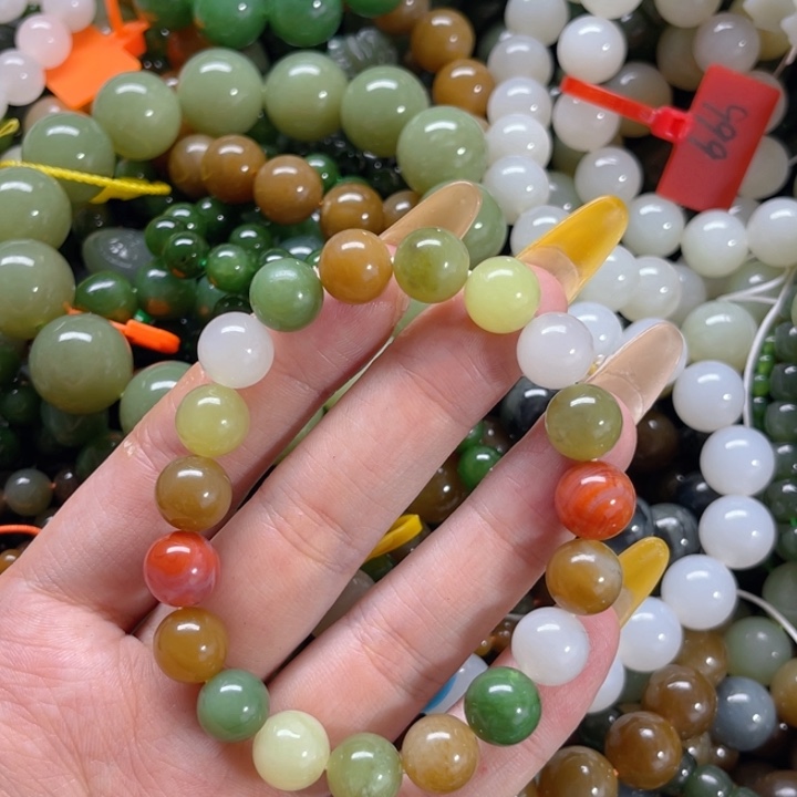 和田玉未镶嵌手链