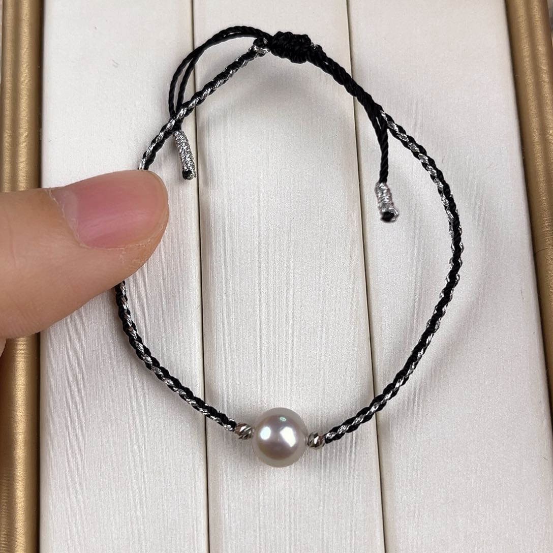 海水珍珠手绳18K金镶嵌