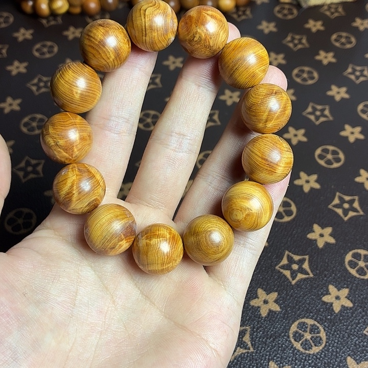 手串/手链柏木（崖柏）崖柏碎花龙胆18mm