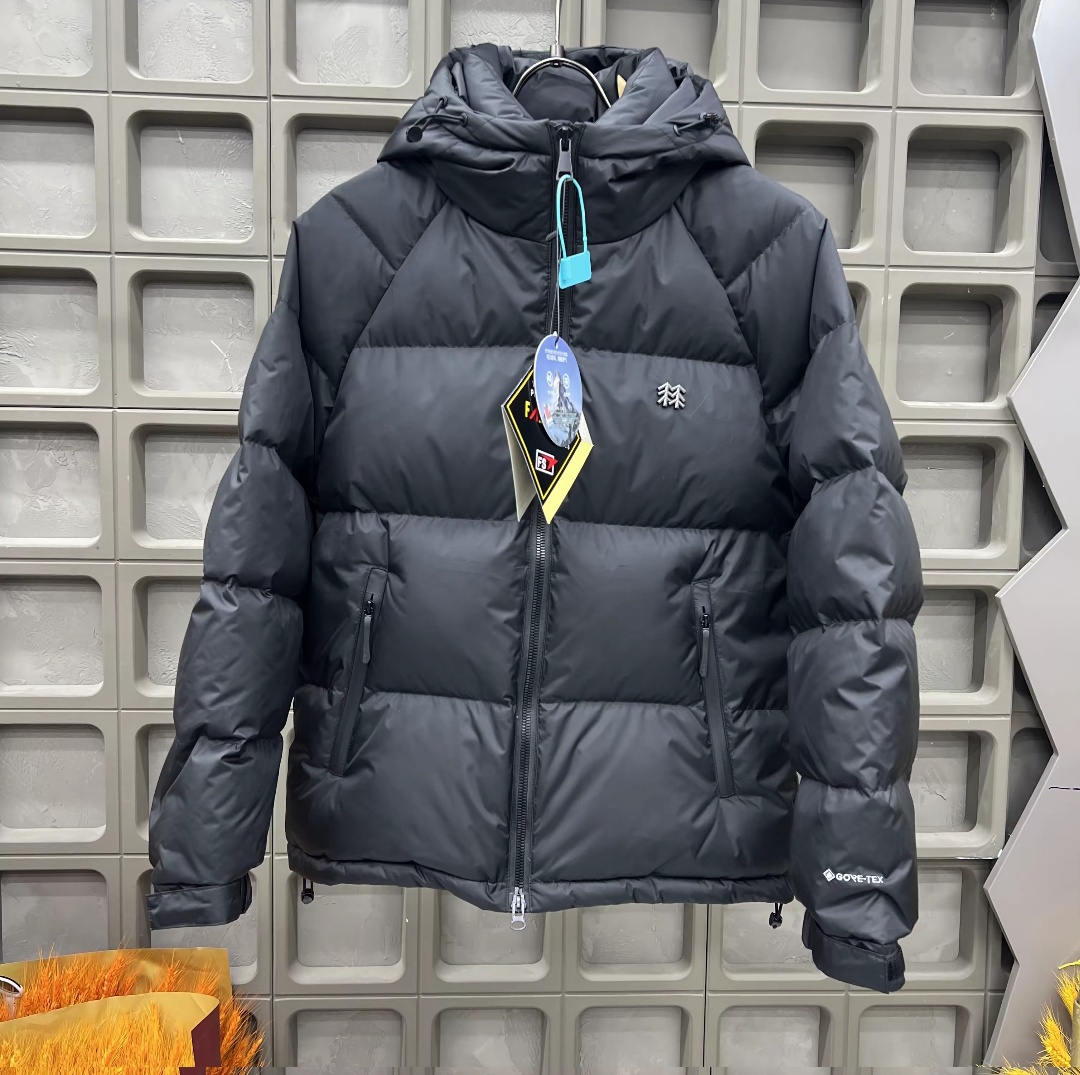 冬季新款联名中国文化系列短款鸭绒男士时尚黑色加厚潮流保暖带帽