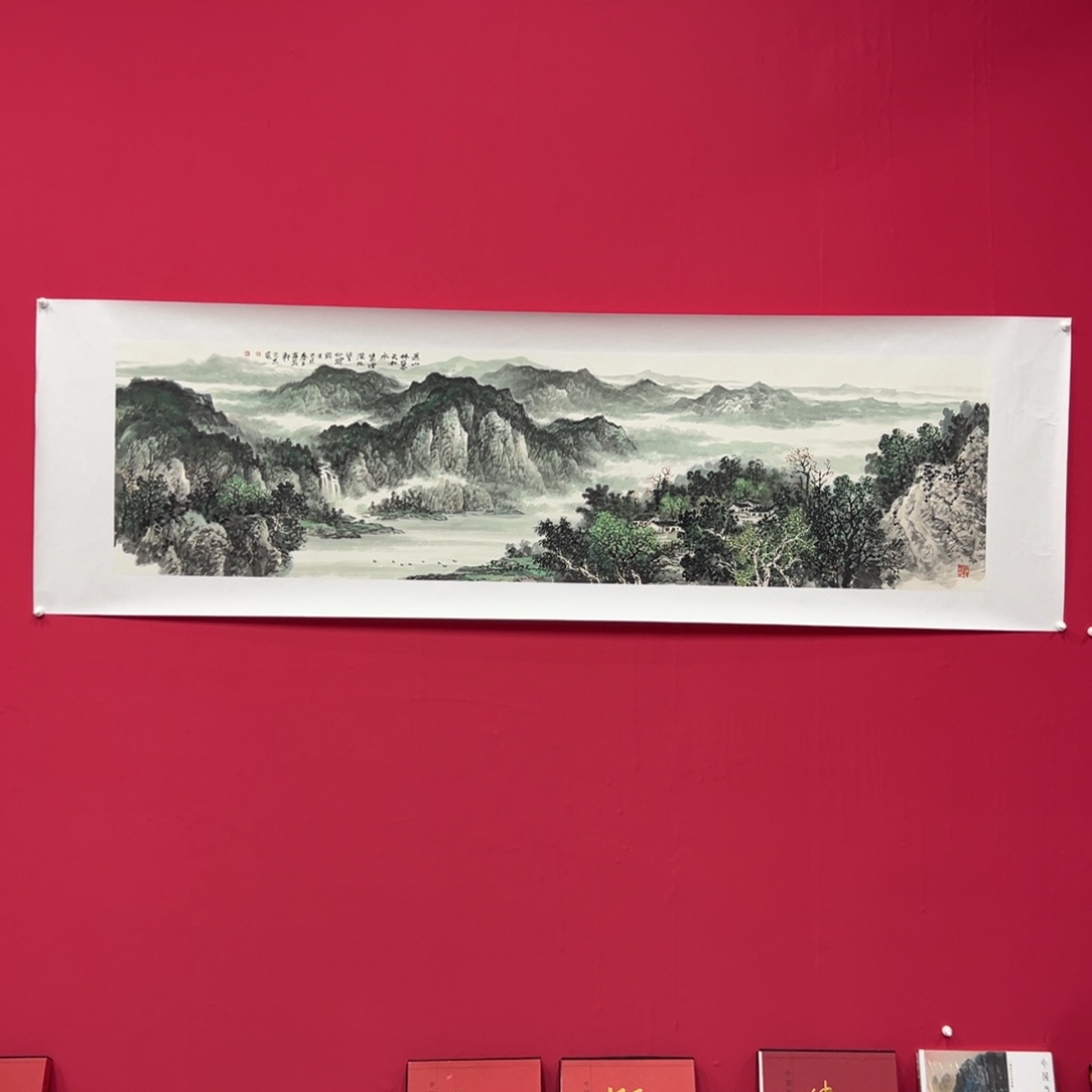 一***毛国画吕元忠六尺对开精品佳作