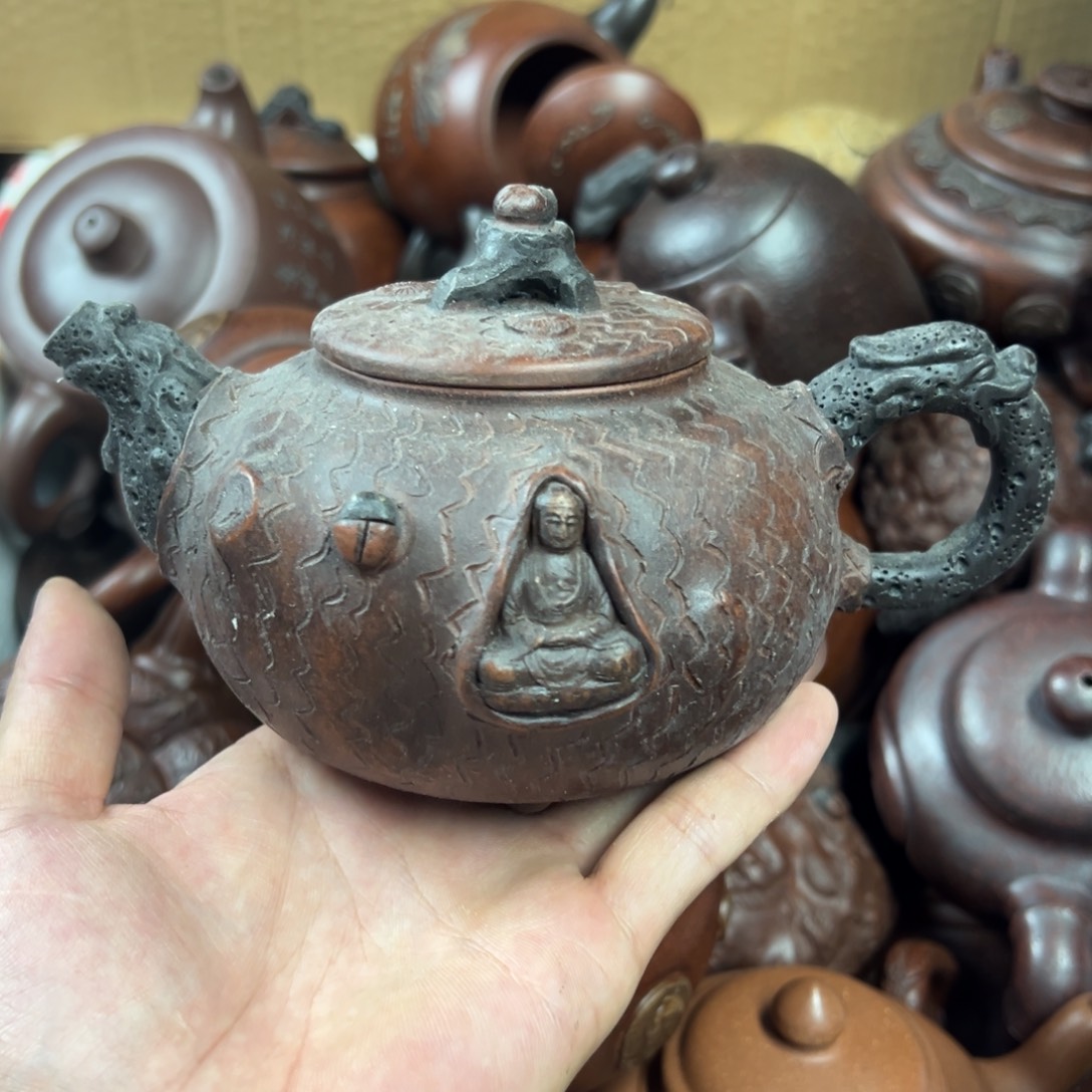 茶壶紫砂宜兴原矿紫砂壶350毫升容量