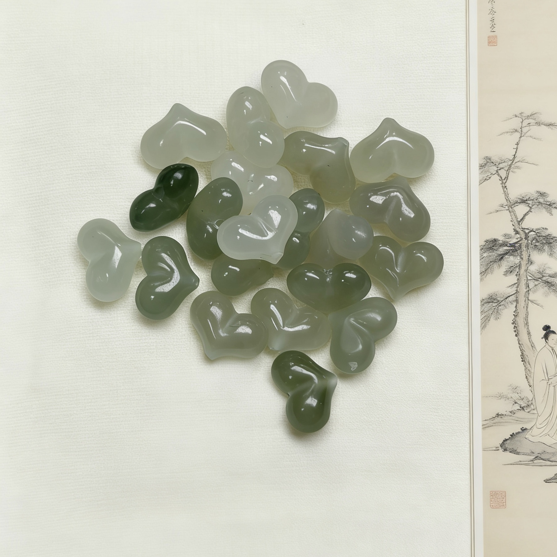 和田玉心桃多样性发货（有包容）