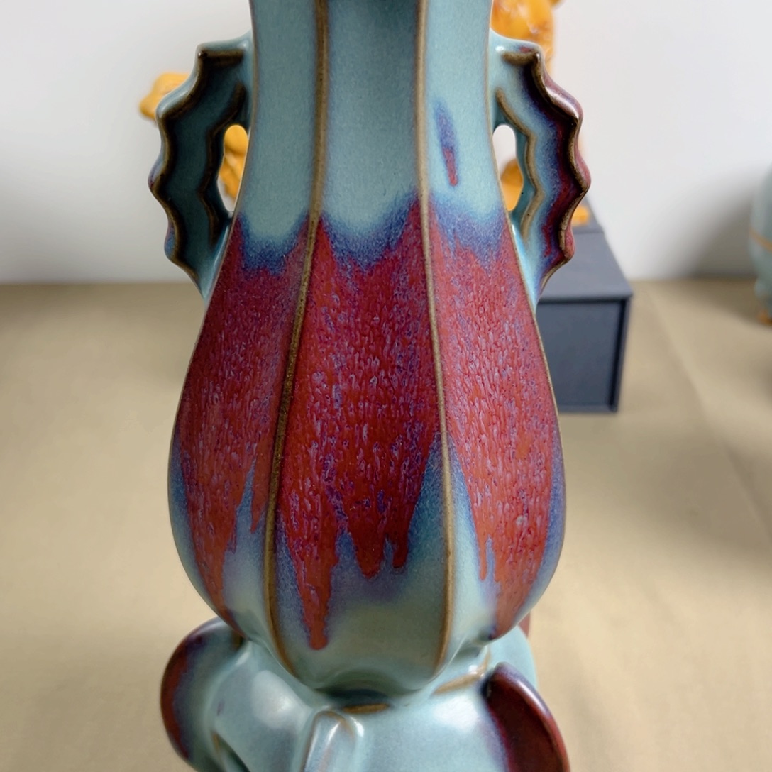 罐龙**洲瓷摆件釉色渲染8888