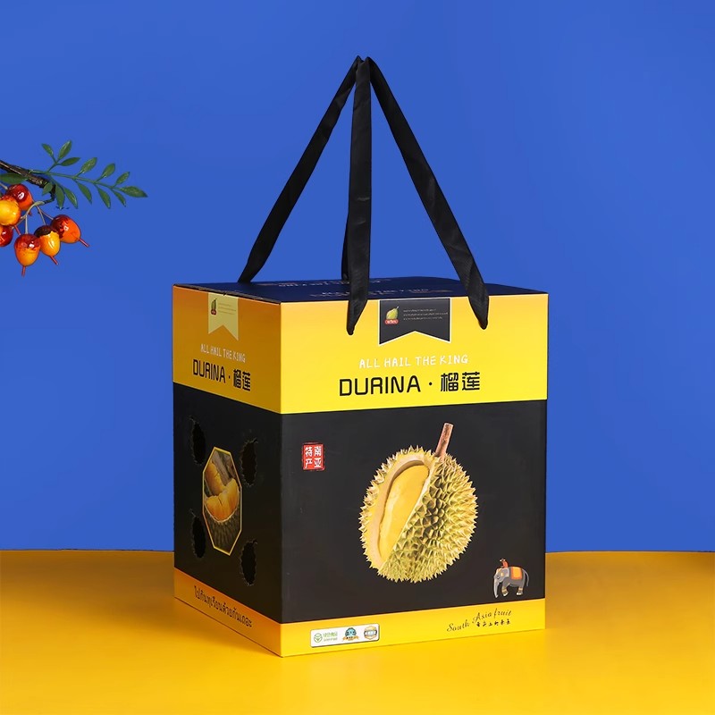 2个大《主播补贴》-顺丰包邮高端榴莲礼盒包装盒高端礼盒批发