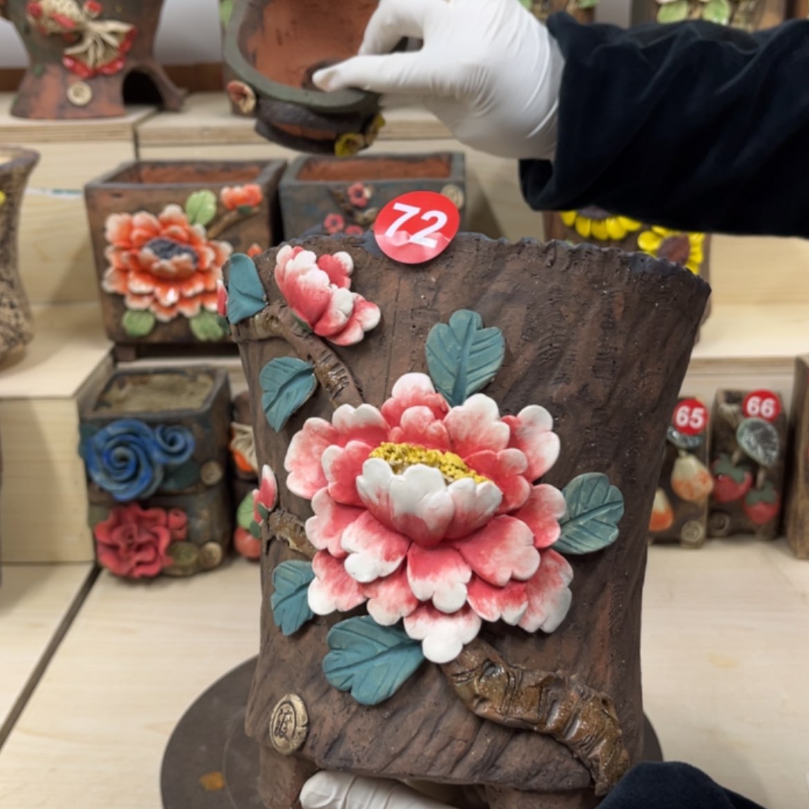 【闪购商品】紫砂花盆72号口径16×15.5外高19