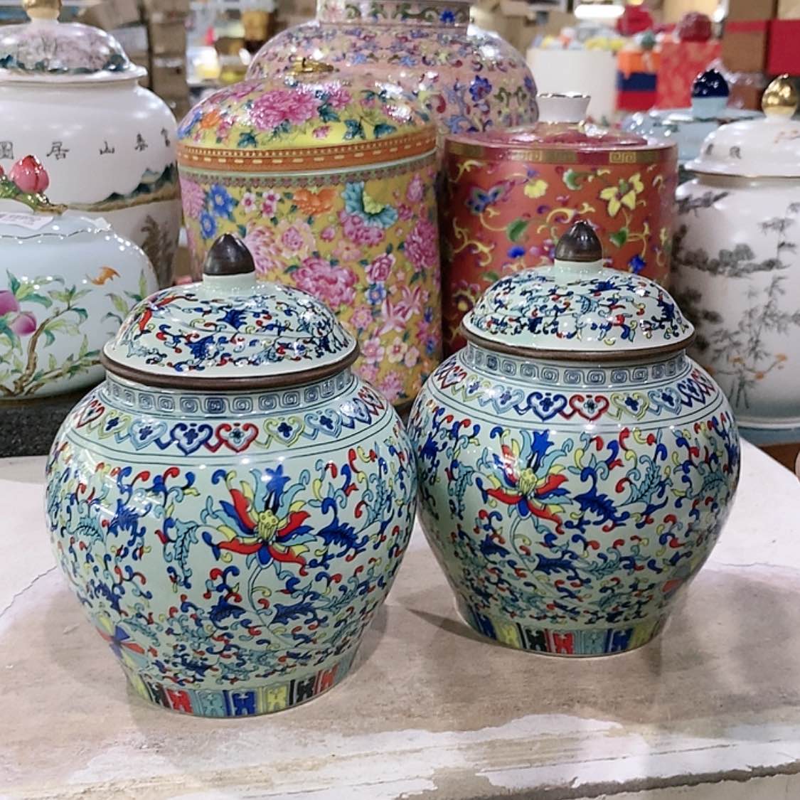 【闪购商品】瓷片陶瓷茶叶罐密封罐