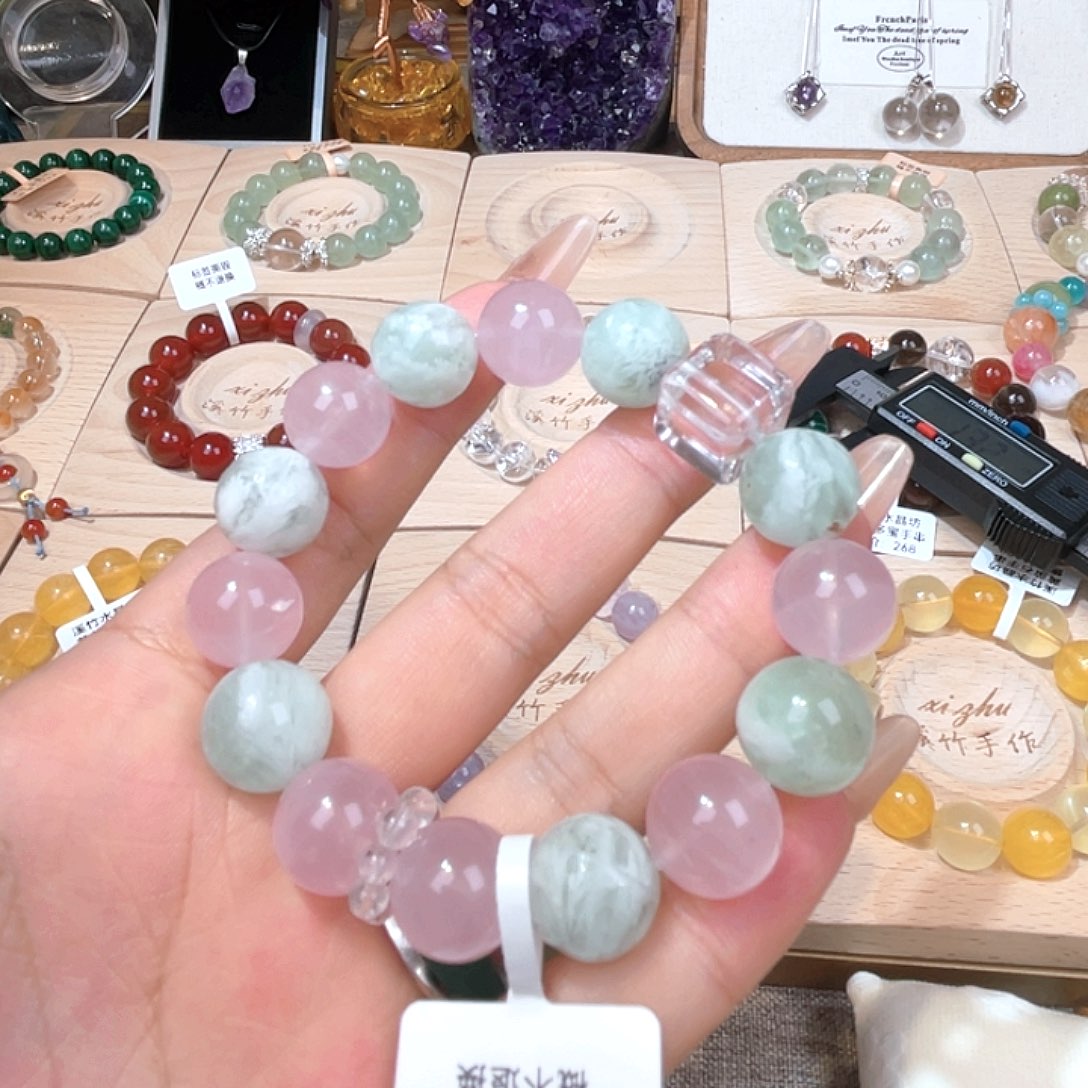 水晶手链未镶嵌天然水晶