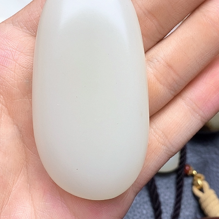 和田玉未镶嵌挂件楚*枫