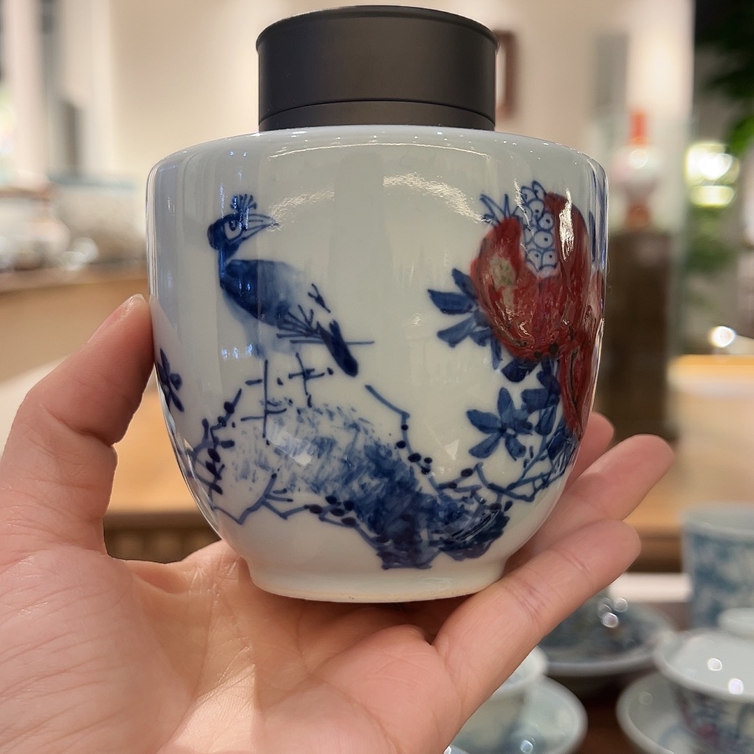 省大师亲工原矿青花釉里红