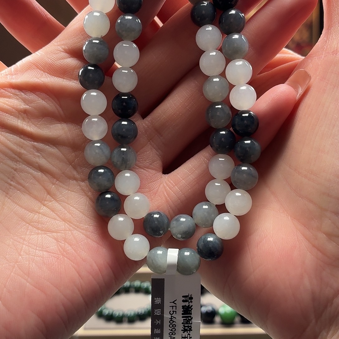 和田玉未镶嵌手串且末8