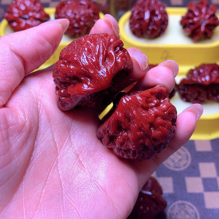 文玩核桃把件蛇头40