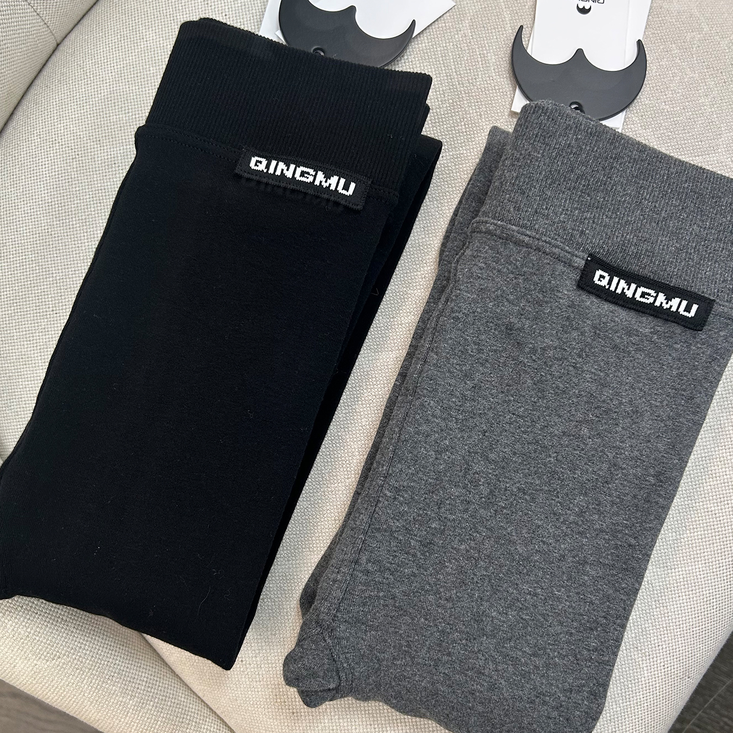 QINGMU/轻慕 设计师品牌 25秋冬 加绒加厚 打底袜 ganjue买手店