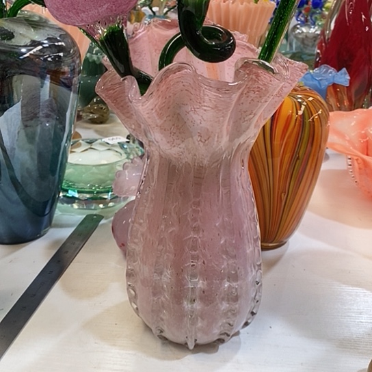 琉璃花瓶高31厘米口径15厘米