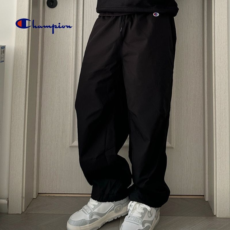 Champion冠军春夏休闲裤男刺绣小Logo宽松直筒休闲裤男女工装裤