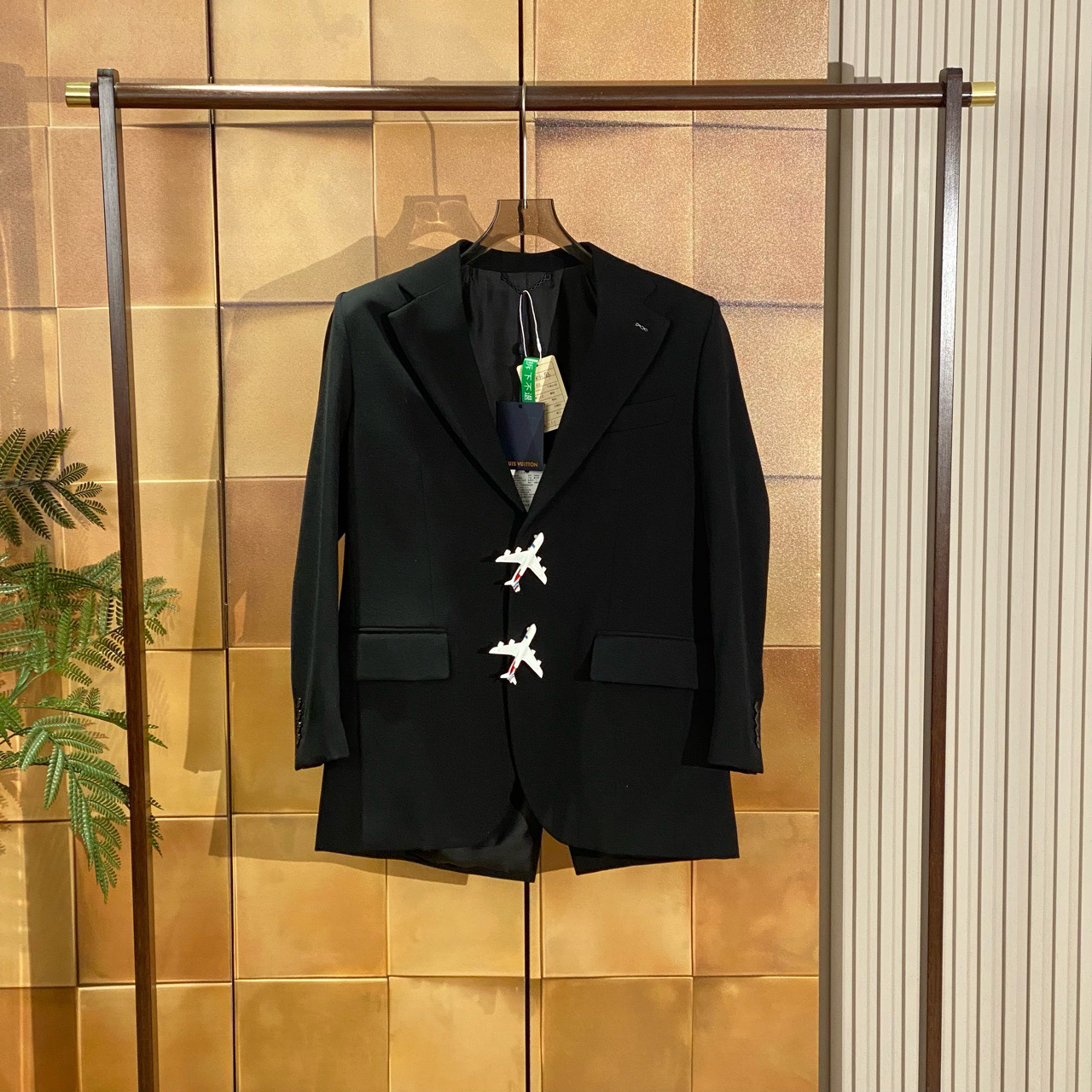  Lv秀款黑色飞机羊毛西装外套/44码/全新原吊断货款/26320