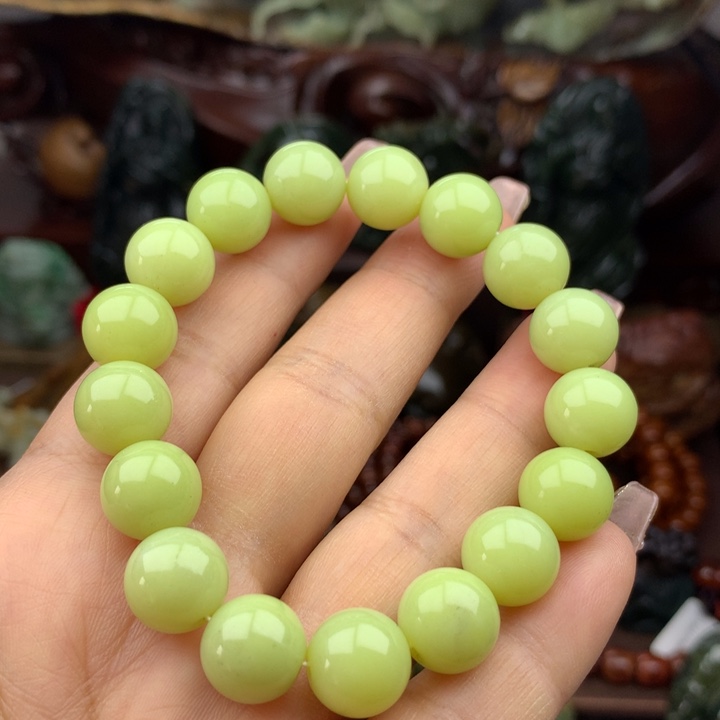 岫岩河磨玉（透闪石质玉）未镶嵌手链