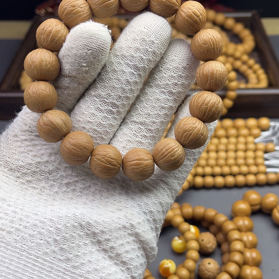 猴头核桃手串15全品聚宝盆原皮原色