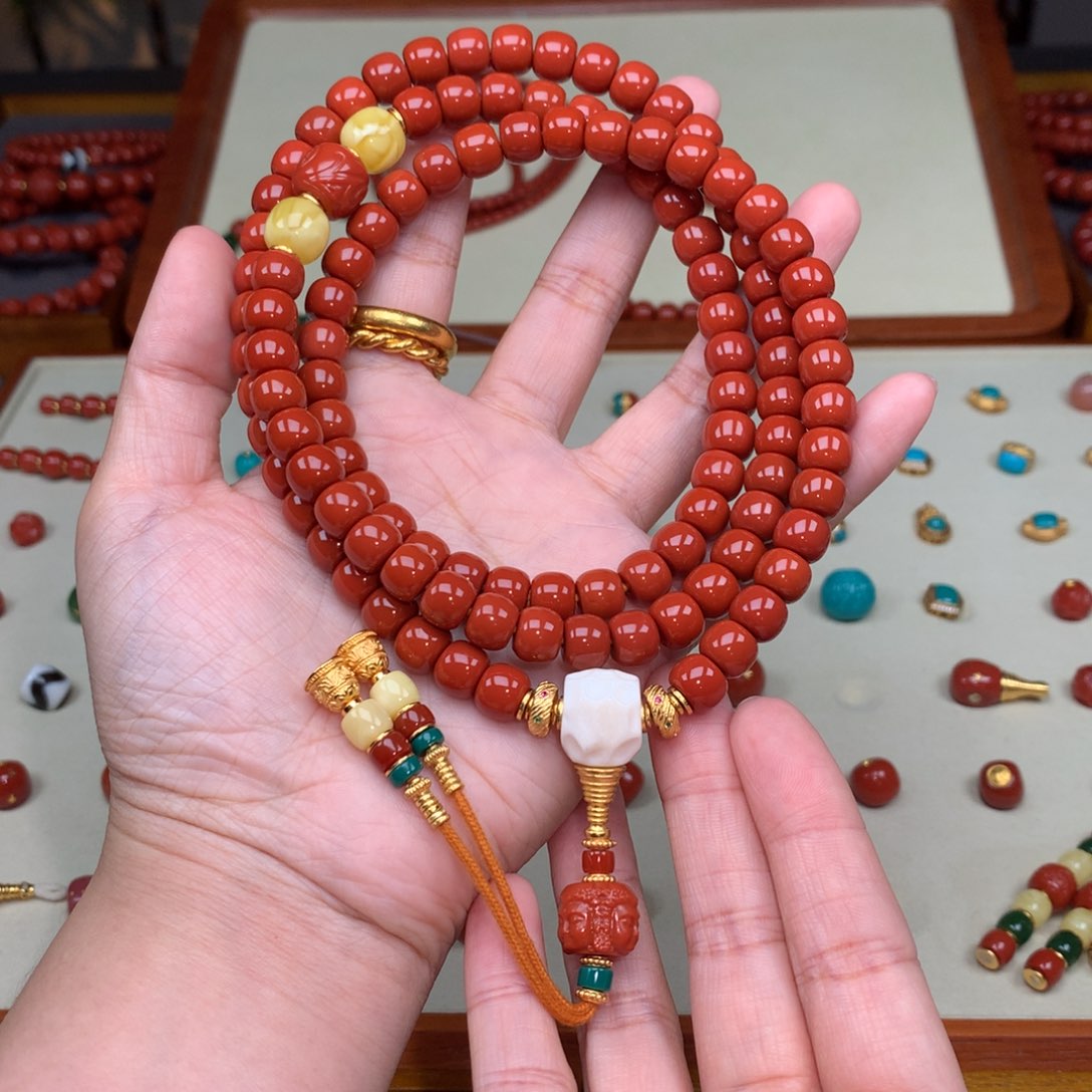 南红玛瑙未镶嵌颈饰