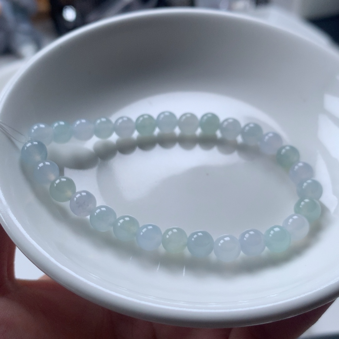 未镶嵌手串翡翠翡翠圆珠6.1