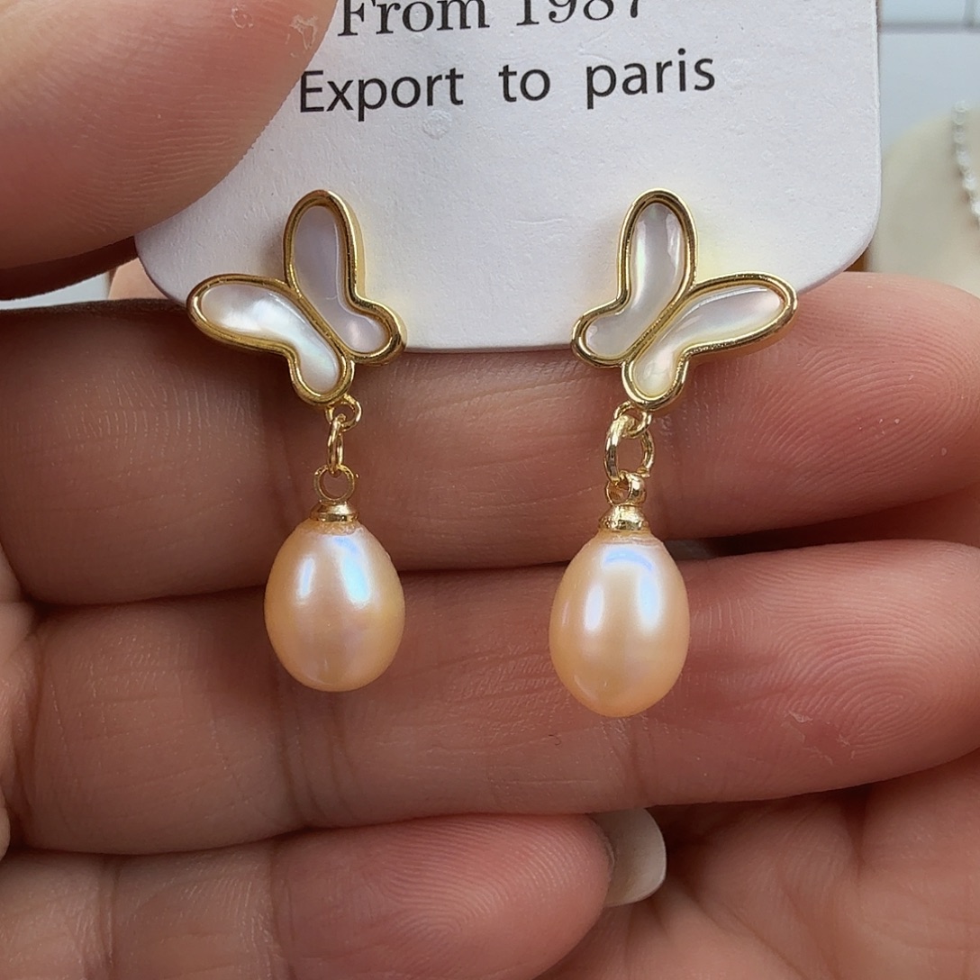 淡水珍珠未镶嵌耳饰