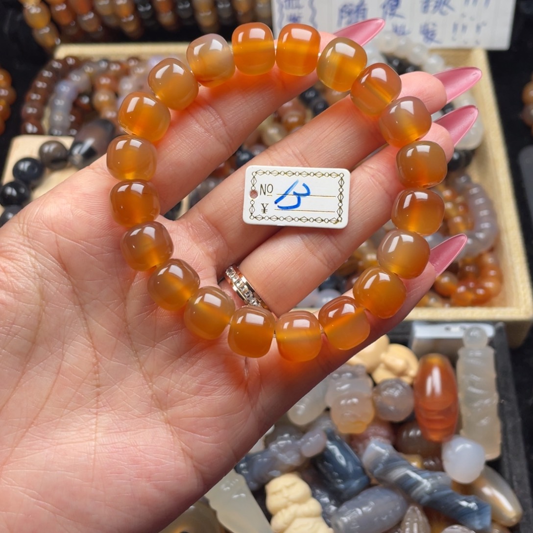 玛瑙/玉髓未镶嵌手链