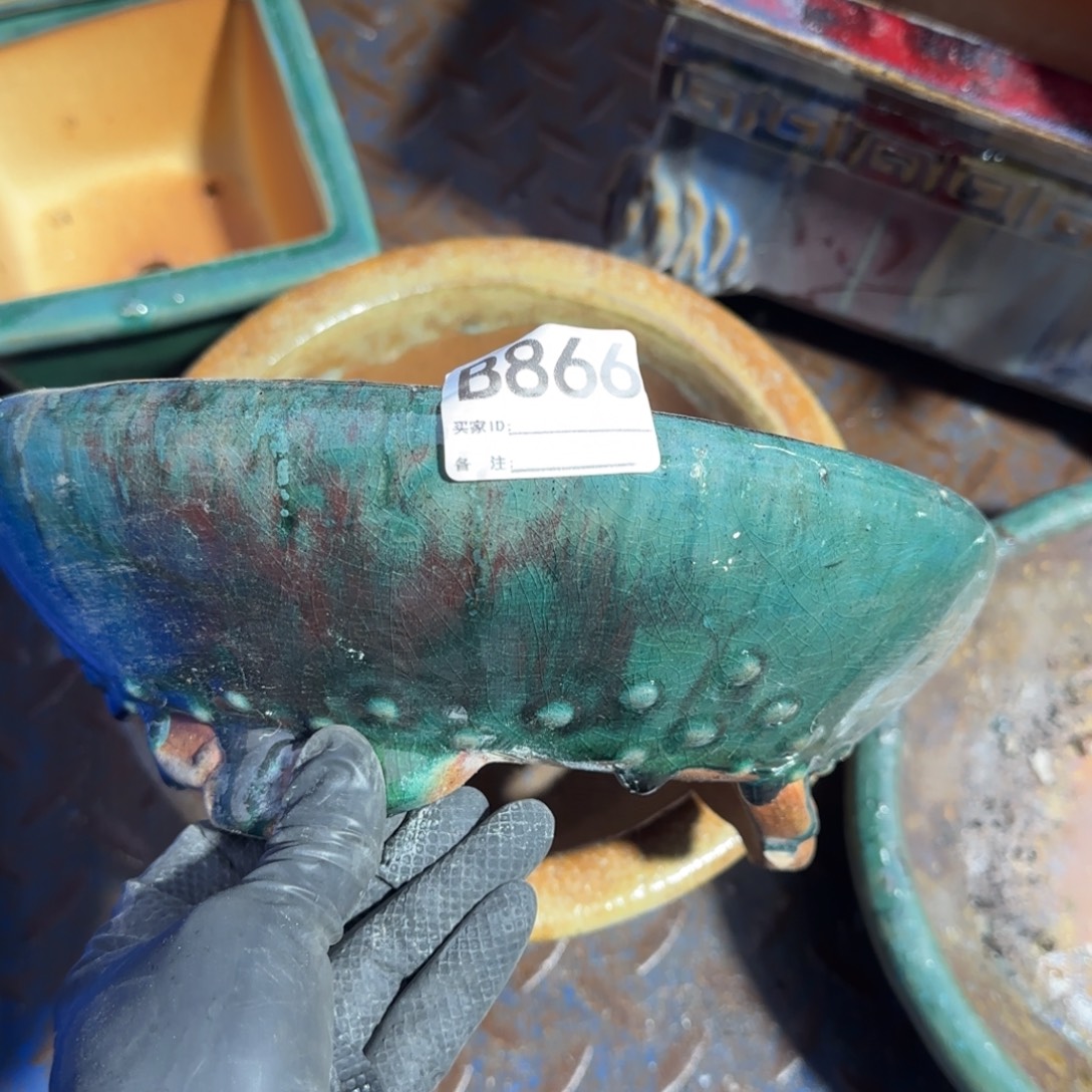 九***Q紫砂花盆866  瑕疵品   