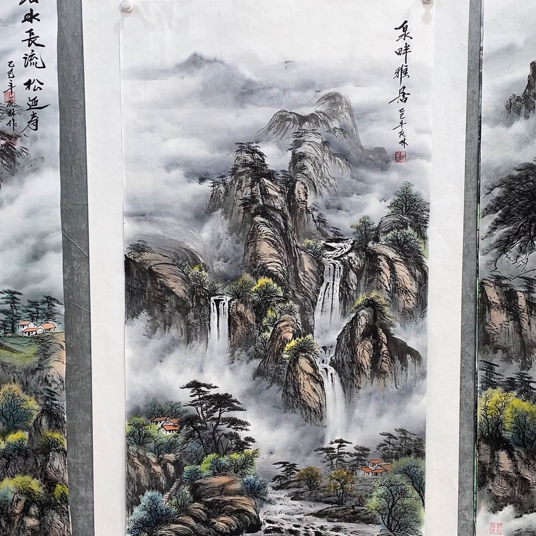 国画金**会绘画作品庞林画心