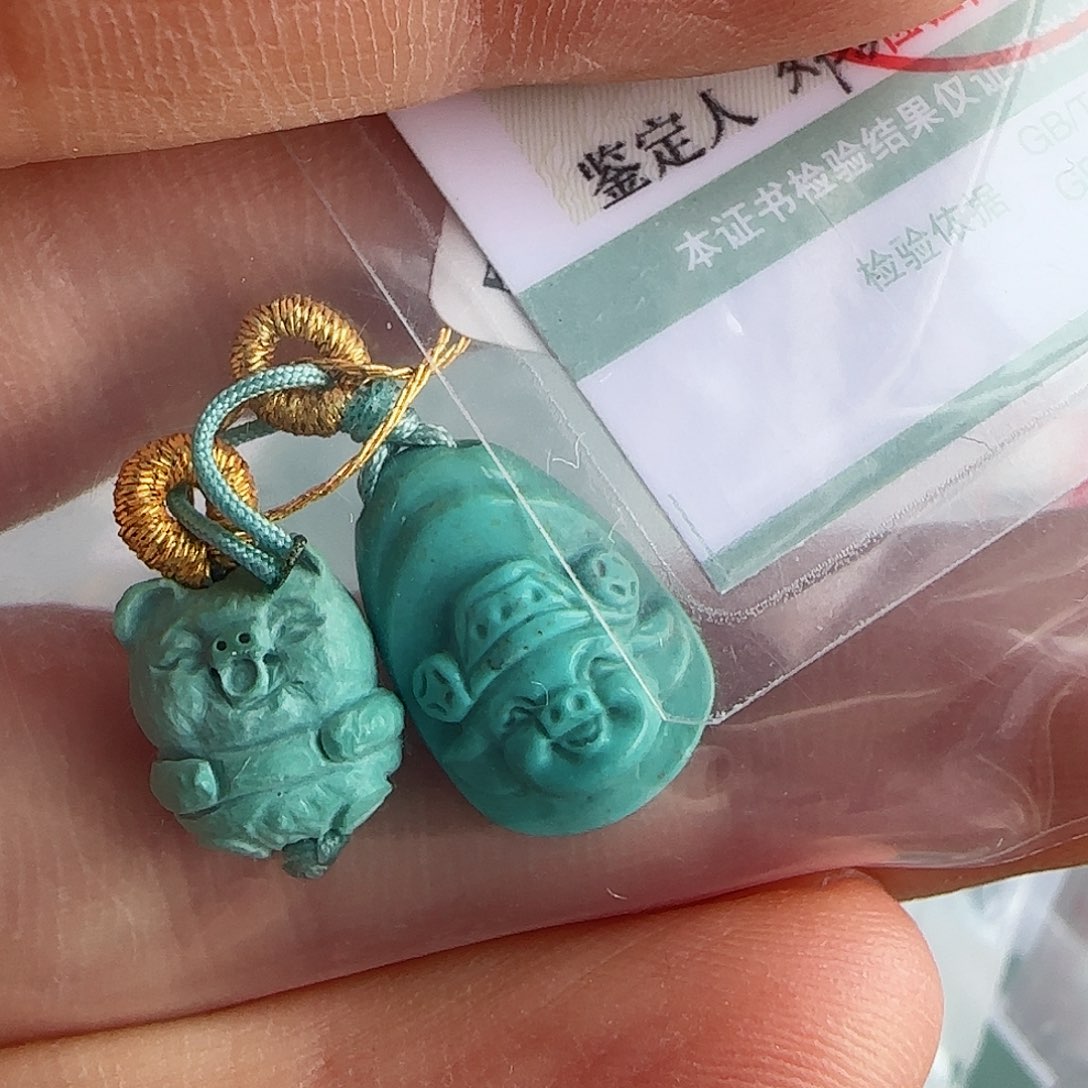 绿松石珠宝半成品未镶嵌