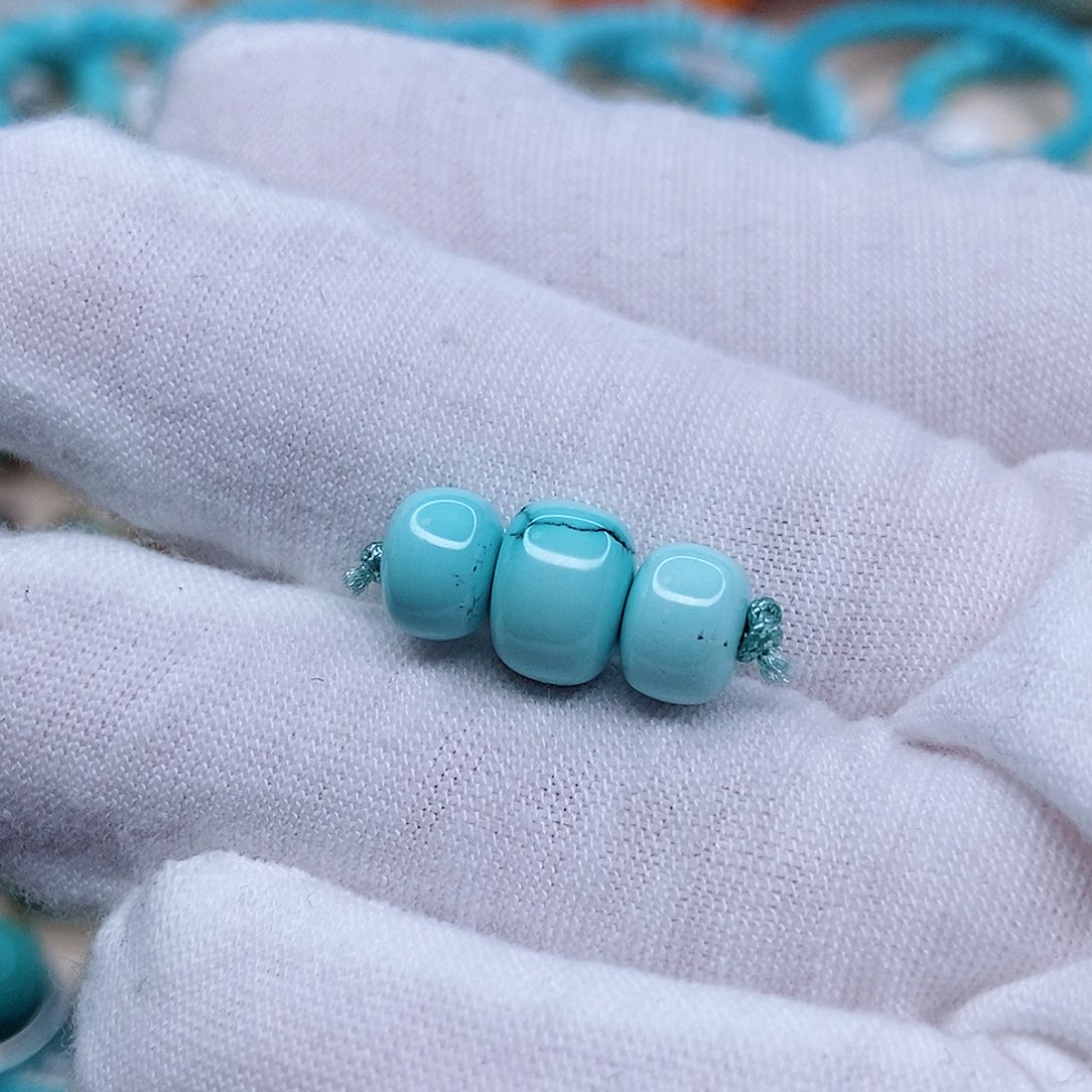 绿松石顶腰套装未镶嵌