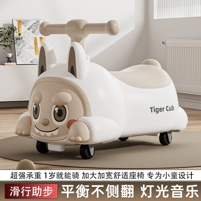 滑行车适合1-5岁宝宝静音轮防侧翻溜溜花其实生车带储物盒